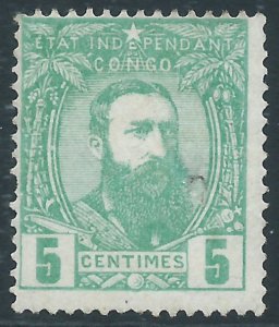 Belgian Congo, Sc #6, 5c MNG