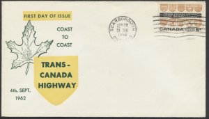 1962 #400 Trans-Canada Highway FDC ARC Cachet Scarborough ONT Machine