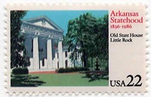 1986 Arkansas Statehood Single 22c Postage Stamp, Sc# 2167, MNH, OG