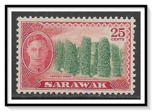 Sarawak #190 KG VI & Pepper Vines MHR