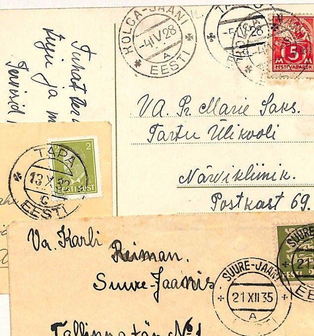 PP170 1928 1933 1935 Estonia Covers x3 {samwells-covers}