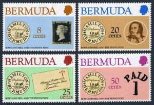 Bermuda 389-392, MNH. Michel 378-381. Sir Rowland Hill, 1979. The Penny post.
