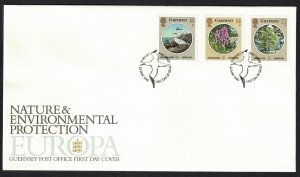 Guernsey Birds Orchids Europa Nature and Environmental Protection FDC 1986