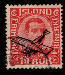 ICELAND SG156 1925 10a RED AIR STAMP FINE USED