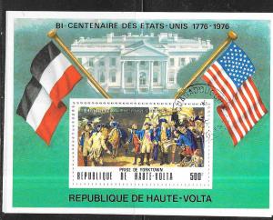 Burkina Faso #367A US Bicentenial; S/S (CTO) CV $2.90