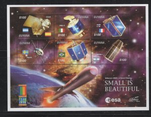 Guyana #3504  (2000 Space Satellite sheet of six) VFMNH CV $7.35