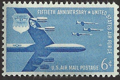 # C49 MINT NEVER HINGED AIR FORCE 50TH ANNIV.