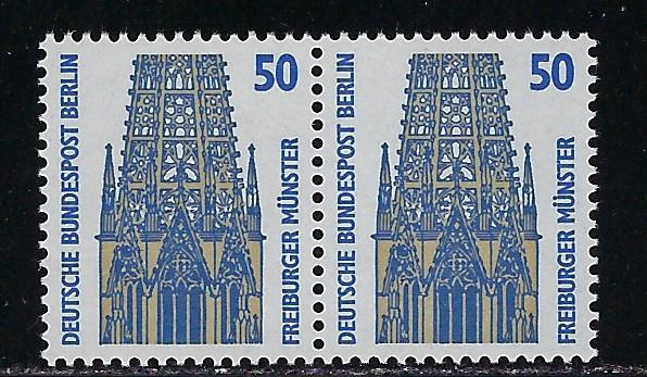 Germany Berlin Scott # 9N548, mint nh, pair, variation plate printing