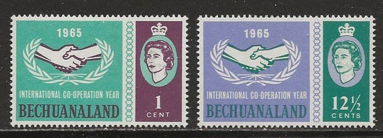 Bechuanaland Protectorate Scott Cat # 204-205 Unused HR