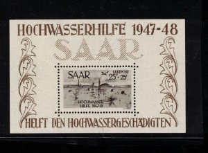 Saar #CB1a Very Fine Never Hinged Souvenir Sheet