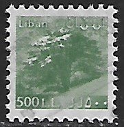 Lebanon # 541a - Cedar Tree - used....{BLW9}