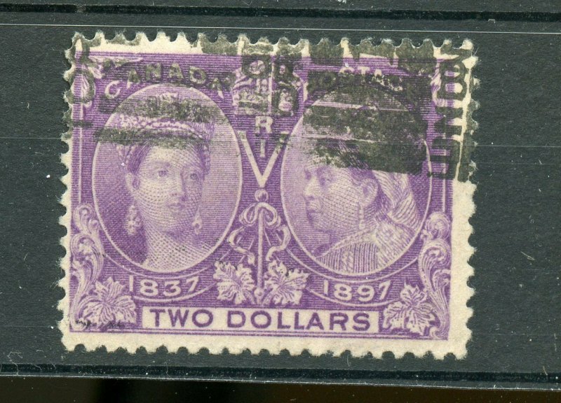 CANADA JUBILEE $2 VALUE SCOTT #62 USED F/VF  