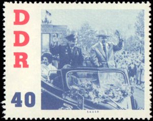 Germany DDR #576-581, Complete Set(6), 1961, Space, Never Hinged