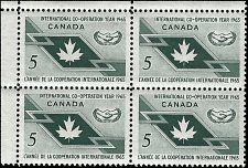 CANADA   #437 MNH UPPER LEFT PLATE BLOCK   (1)