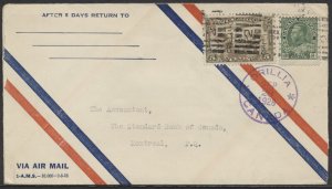 1928 CPO Airmail Cover + #C1 Posted At Orillia to Montreal Flown From Toronto?