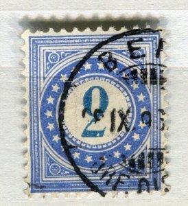 SWITZERLAND; 1878-80 early classic Postage Due issue used Shade of 2c. value