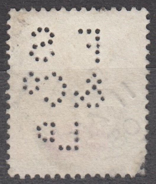 Great Britain Scott #130 1902 Used Perfin FS & Co. Ld