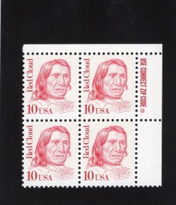 2175 Red Cloud, MNH UR-ZIP blk/4