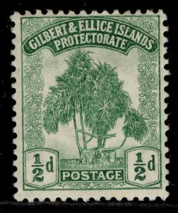 GILBERT AND ELLICE ISLANDS GV SG8, ½d green, M MINT. 