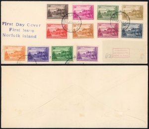 Norfolk Island SG1/12 Set of First Day Cover