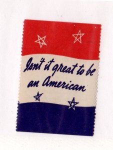 USA Patriotic Stamp - Isn't It Great to Be an American - MNH