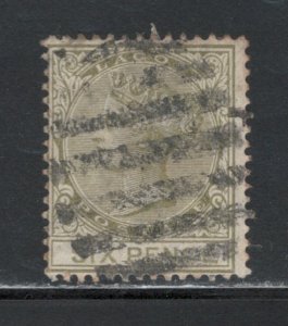 Lagos 1882 Queen Victoria 6p Scott # 26 Used