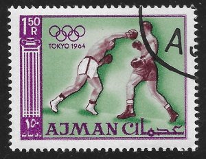 Ajman #33 1.50r Olypmics - Boxing ~ CTO