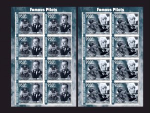 Stamps. Aviation 2022 year Gabon 6  sheets perforated