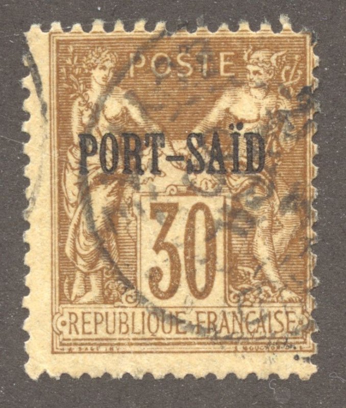 France Offices in Egypt-Port Said Scott 10 ULH - 1899 30c Overprint - SCV $14.00
