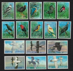 Samoa Definitives Birds 16v 1988 MNH SC#725-740 SG#788-803