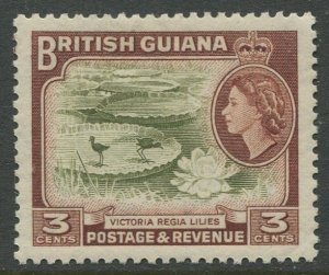 STAMP STATION PERTH British Guiana #255 QEII Definitive Issue MLH CV$4.25