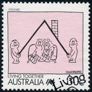 Australia 1988 30c Living Together - Welfare SG1120 Fine Used 1