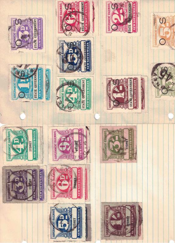 2-Binder hoard of Foreign Railroad Stamps - 350 3 ring pages 1-15 per page