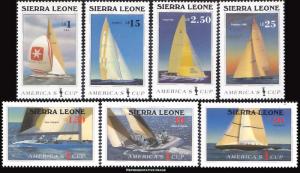 Sierra Leone Scott 836-842 Mint never hinged.