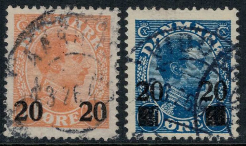 Denmark #176-7  CV $34.00