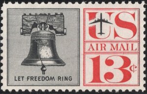 SC#C62 13¢ Liberty Bell (1961) MNH