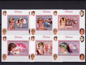 Guinea 2006 PRINCESS DIANA (6) Deluxe s/s Mint (NH) VF