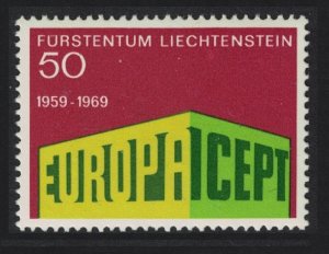 Liechtenstein Colonnade Europa 1969 MNH SG#499