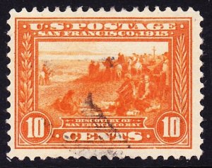 Scott 400A, VF Used, 10c Pan-Pacific, Shallow Light Thin at Bottom