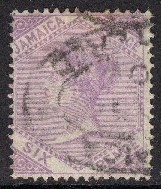 JAMAICA SG12 1871 6d MAUVE USED