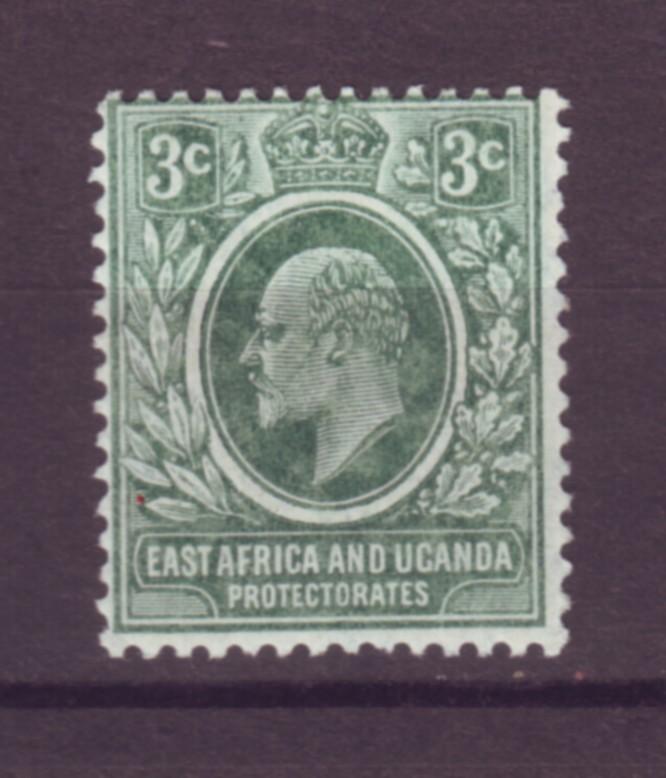 J20961 Jlstamps 1907-8 E.africa & uganda proct mlh #32 king gray green