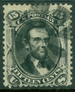 EDW1949SELL : USA 1866 Scott #77 Used. Nice cancel. Scarce. Sound. Catalog $175.