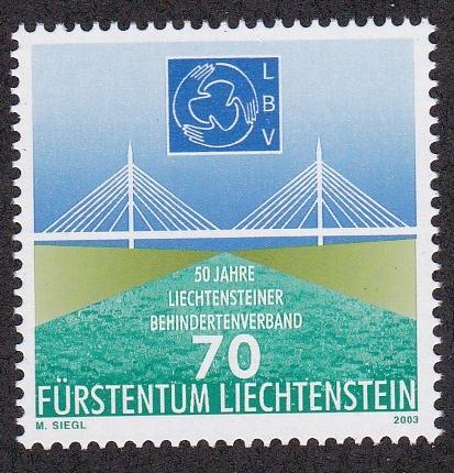 Liechtenstein # 1265, Association for the Disabled, NH, 1/2 Cat.