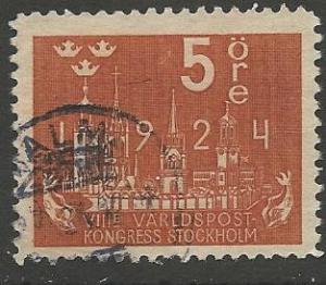 Sweden  Scott  197  Used