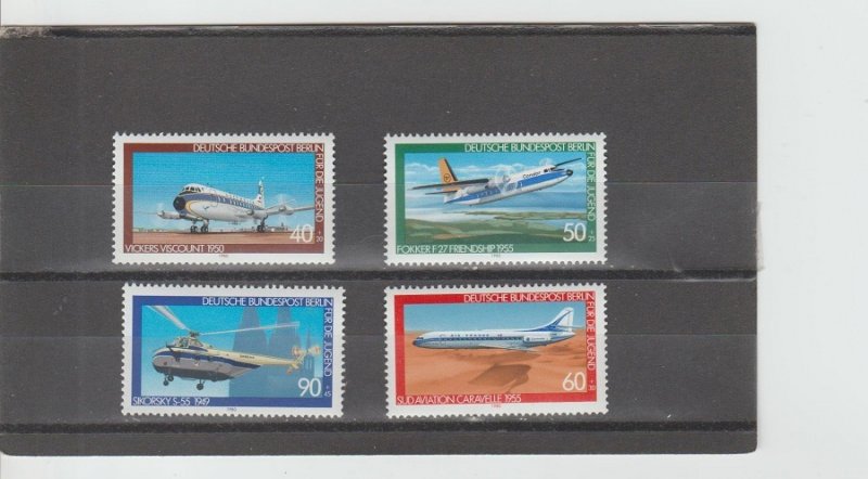 Germany  Scott#  9NB164-9NB167  MNH  (1980 Aviation)