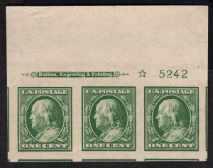 US #343 Superb w/Original Gum. Never Hinged.