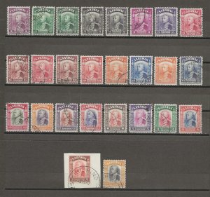 SARAWAK 1934/41 SG 106/25 USED Cat £350