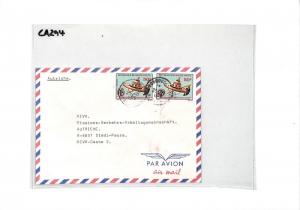 CA294 1976 Haute Volta MOUKASSA *Koudougou* Airmail Cover MISSIONARY VEHICLES