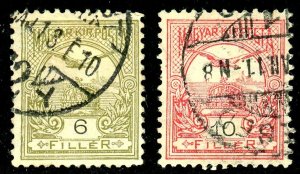 Hungary, Scott #54-55, Used