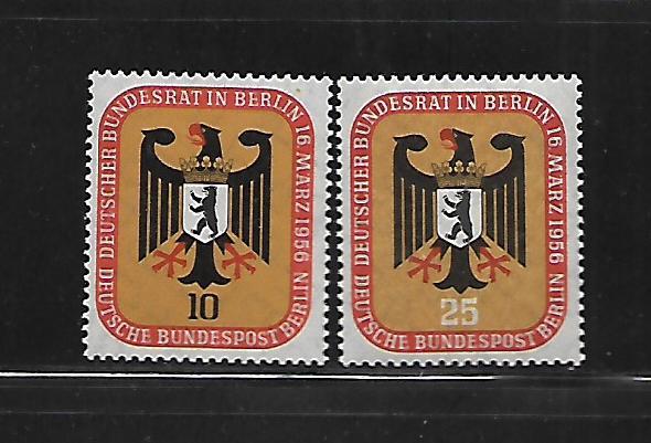 BERLIN, 9N118-9N119,  MNH, ARMS OF BERLIN